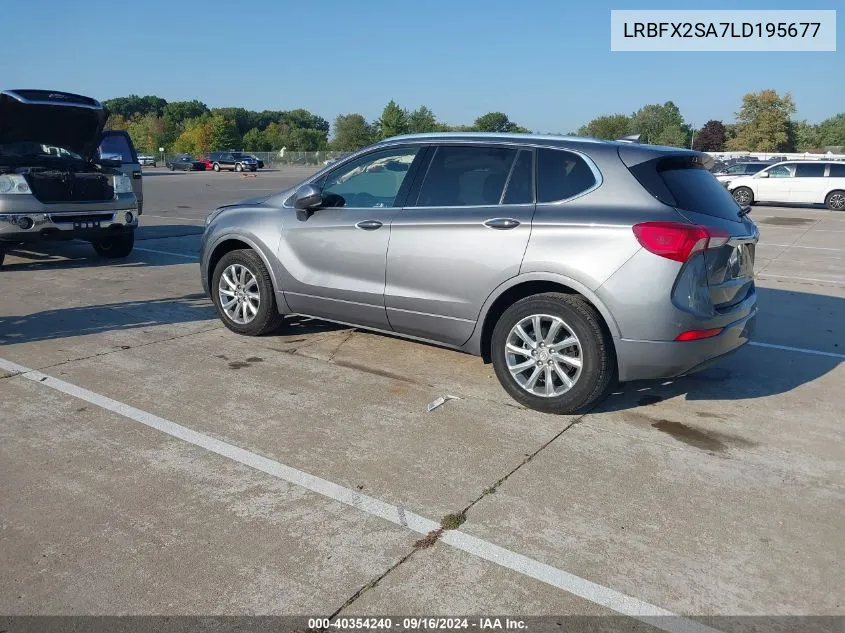 2020 Buick Envision Essence VIN: LRBFX2SA7LD195677 Lot: 40354240