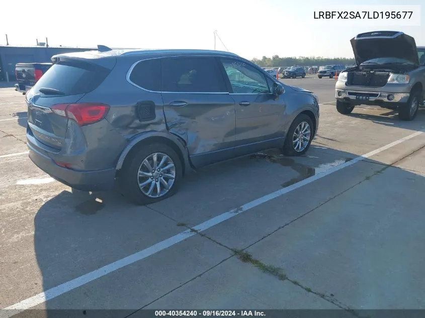 2020 Buick Envision Essence VIN: LRBFX2SA7LD195677 Lot: 40354240