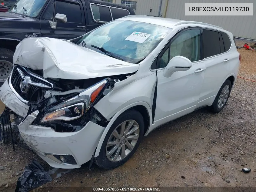 2020 Buick Envision Fwd Essence VIN: LRBFXCSA4LD119730 Lot: 40357855