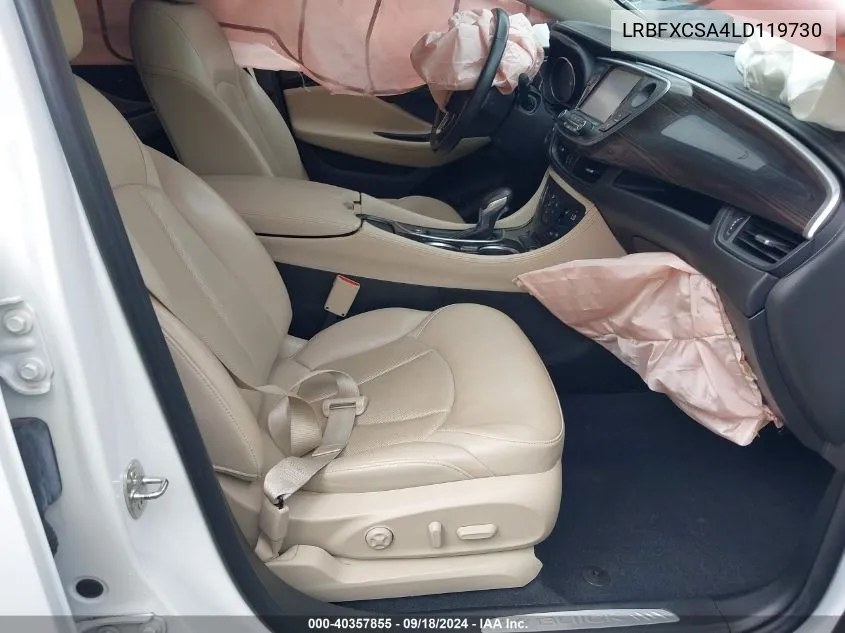 2020 Buick Envision Fwd Essence VIN: LRBFXCSA4LD119730 Lot: 40357855