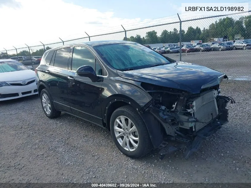 2020 Buick Envision Preferred VIN: LRBFX1SA2LD198982 Lot: 40439602