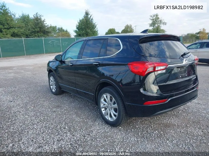 2020 Buick Envision Preferred VIN: LRBFX1SA2LD198982 Lot: 40439602