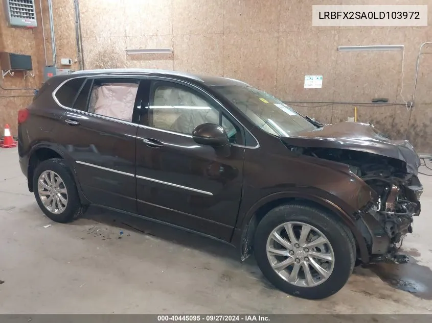 2020 Buick Envision Awd Essence VIN: LRBFX2SA0LD103972 Lot: 40445095