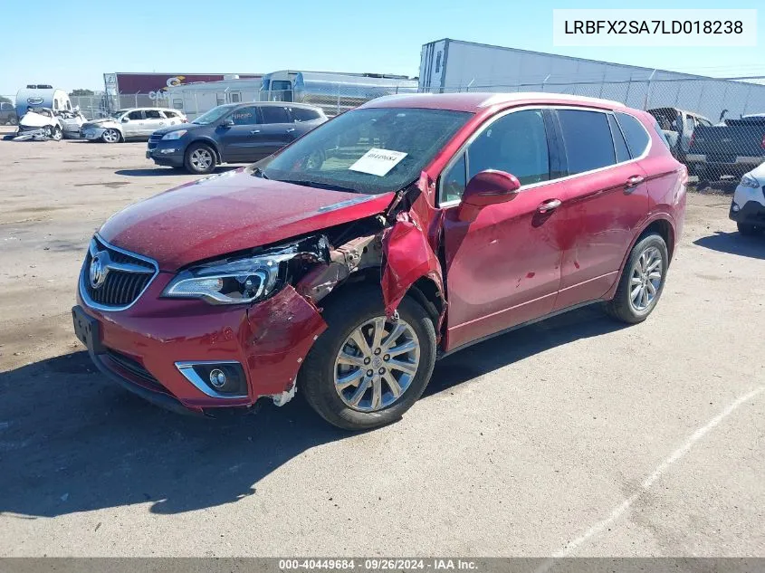 2020 Buick Envision Awd Essence VIN: LRBFX2SA7LD018238 Lot: 40449684