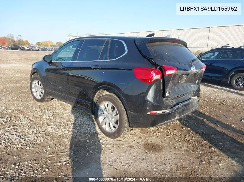 2020 Buick Envision Awd Preferred VIN: LRBFX1SA9LD155952 Lot: 40639976