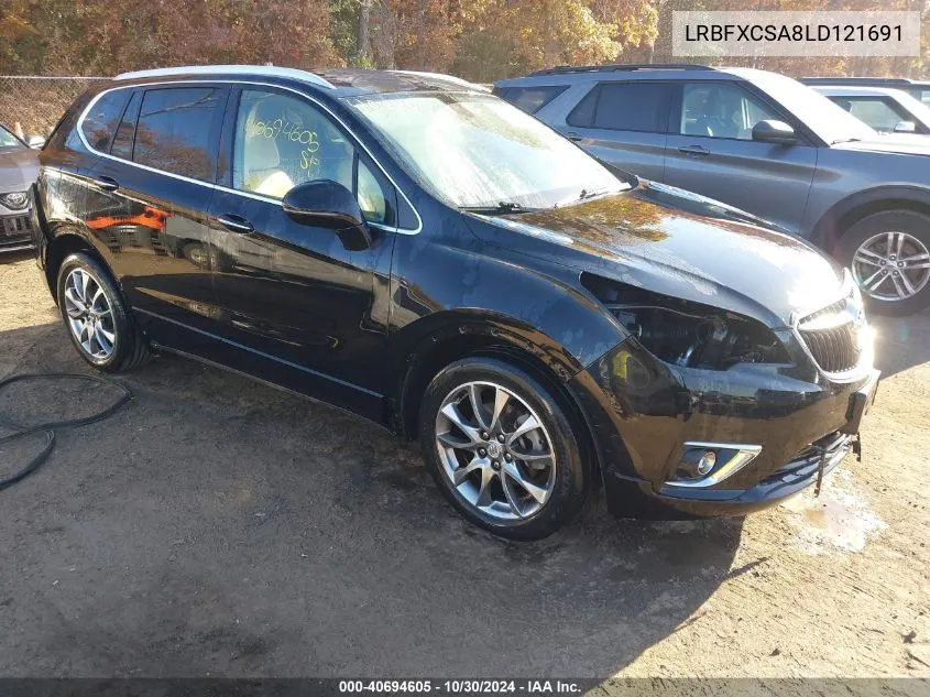 2020 Buick Envision Fwd Essence VIN: LRBFXCSA8LD121691 Lot: 40694605