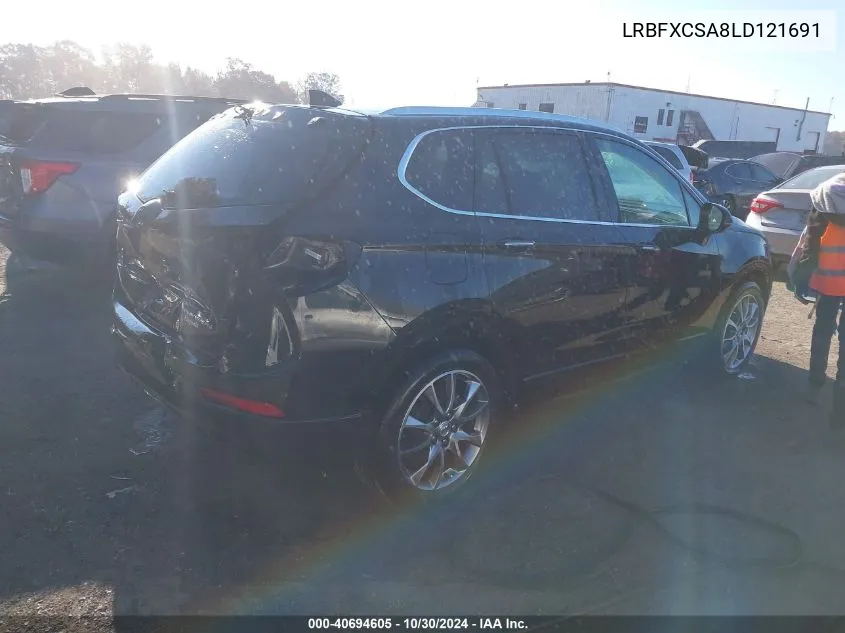 2020 Buick Envision Fwd Essence VIN: LRBFXCSA8LD121691 Lot: 40694605