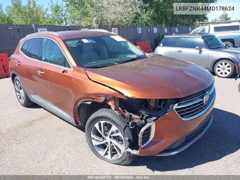 2021 Buick Envision Fwd Essence VIN: LRBFZNR44MD178624 Lot: 40360722