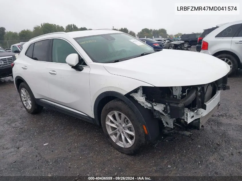 2021 Buick Envision Preferred VIN: LRBFZMR47MD041574 Lot: 40436559