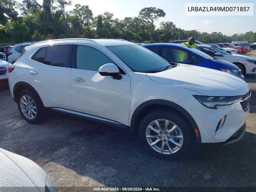 2021 Buick Envision Preferred VIN: LRBAZLR49MD071857 Lot: 40475953