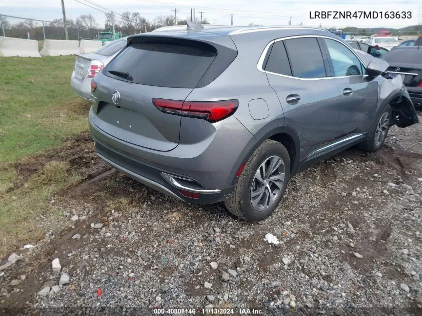 LRBFZNR47MD163633 2021 Buick Envision Fwd Essence