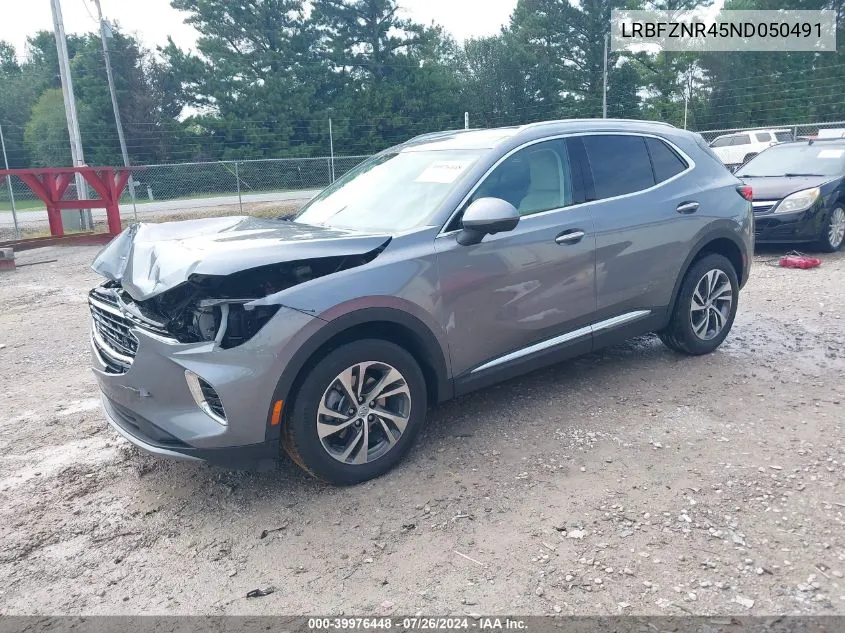 2022 Buick Envision Fwd Essence VIN: LRBFZNR45ND050491 Lot: 39976448