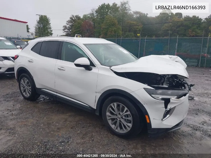 LRBAZLR46ND166393 2022 Buick Envision Preferred