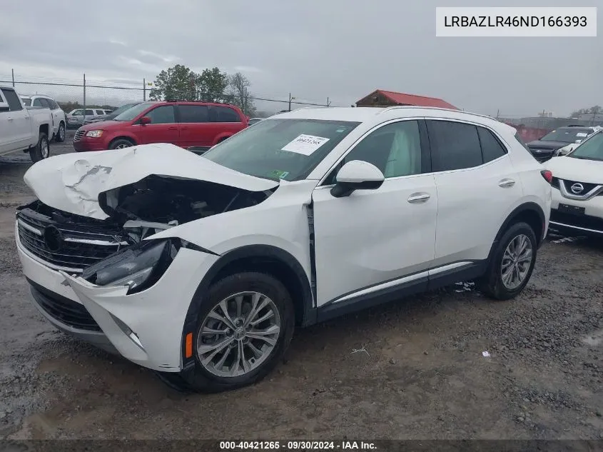 LRBAZLR46ND166393 2022 Buick Envision Preferred