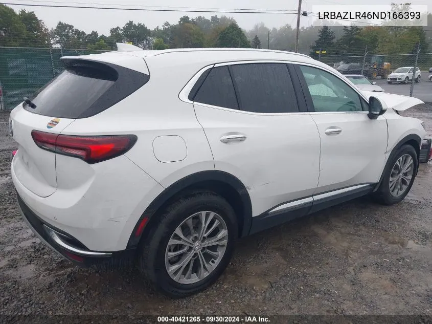 LRBAZLR46ND166393 2022 Buick Envision Preferred