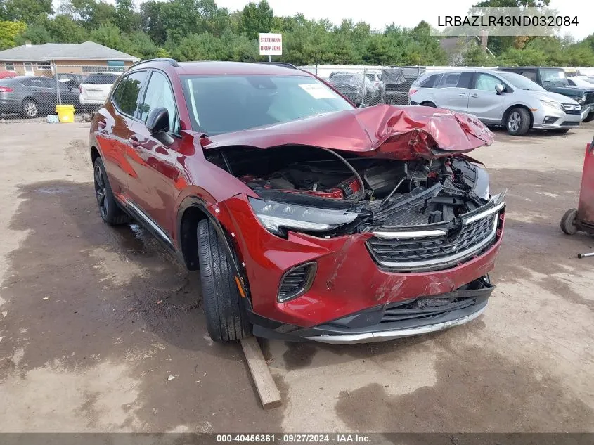 LRBAZLR43ND032084 2022 Buick Envision Fwd Preferred