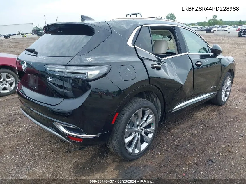 2023 Buick Envision Avenir Awd VIN: LRBFZSR44PD228988 Lot: 39740437