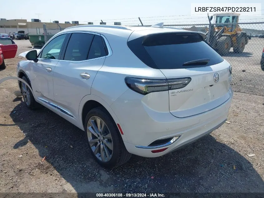 2023 Buick Envision Avenir Awd VIN: LRBFZSR47PD228211 Lot: 40306108