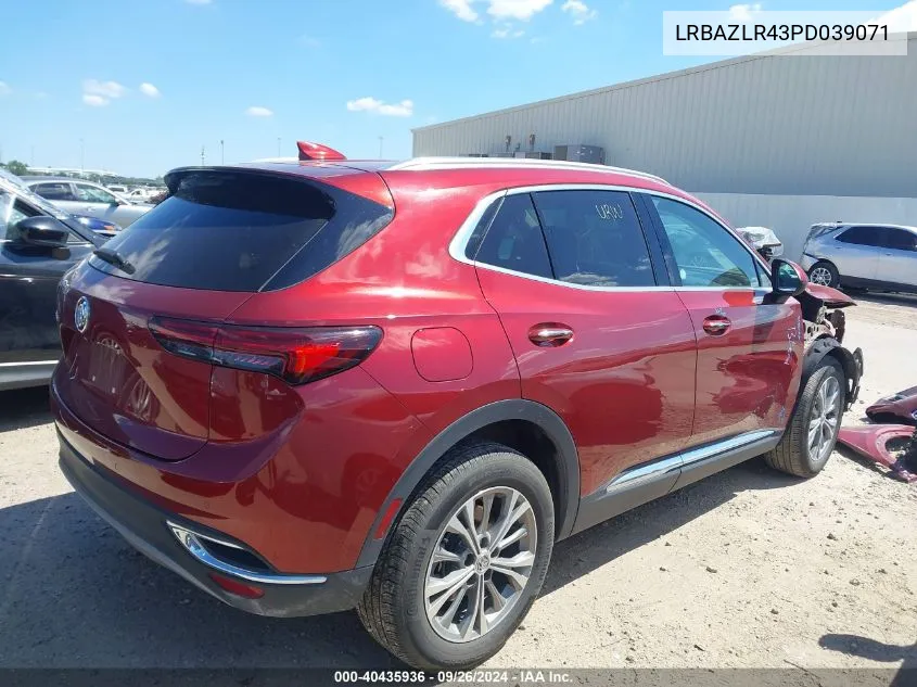 2023 Buick Envision Preferred Fwd VIN: LRBAZLR43PD039071 Lot: 40435936