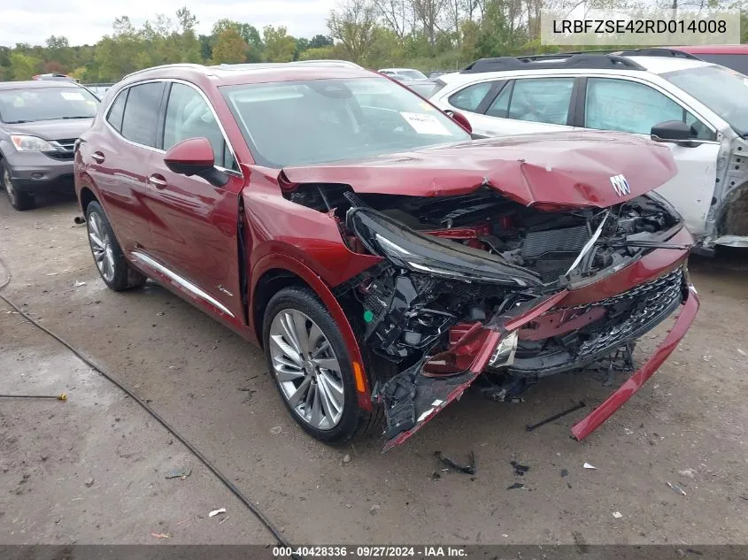 LRBFZSE42RD014008 2024 Buick Envision Avenir Awd