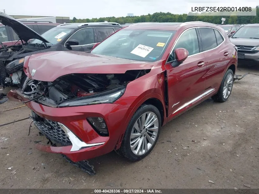 LRBFZSE42RD014008 2024 Buick Envision Avenir Awd