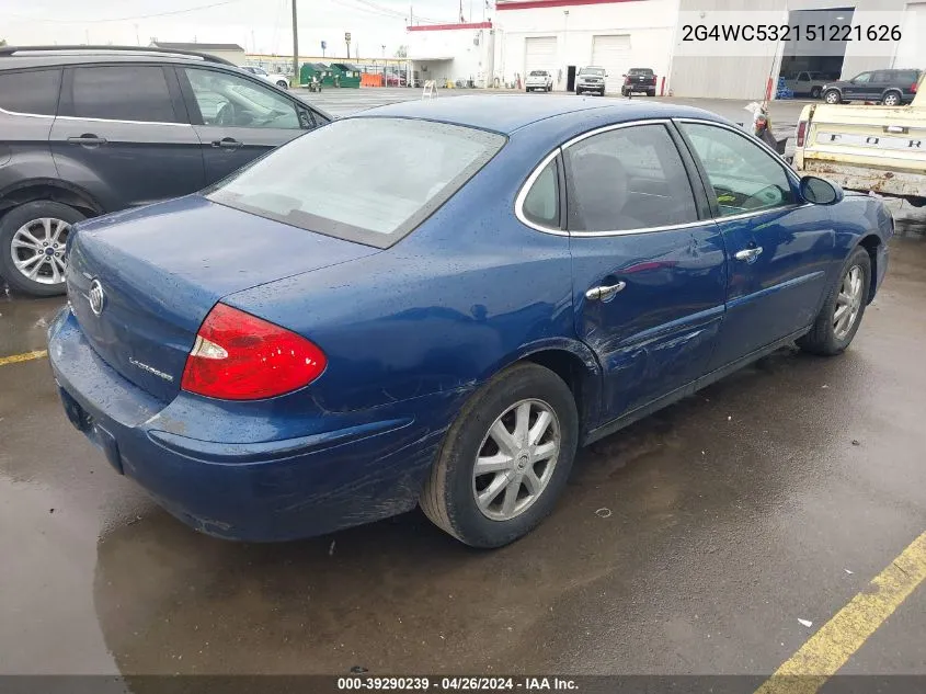 2005 Buick Lacrosse Cx VIN: 2G4WC532151221626 Lot: 39290239