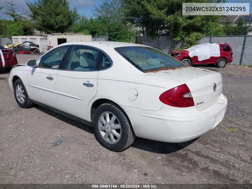 2005 Buick Lacrosse Cx VIN: 2G4WC532X51242295 Lot: 39461144