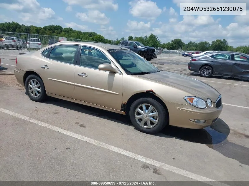 2005 Buick Lacrosse Cxl VIN: 2G4WD532651230075 Lot: 39950699