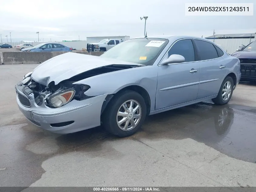 2G4WD532X51243511 2005 Buick Lacrosse Cxl