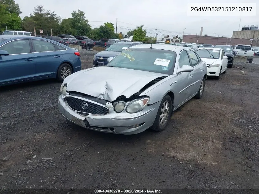 2005 Buick Lacrosse Cxl VIN: 2G4WD532151210817 Lot: 40438278