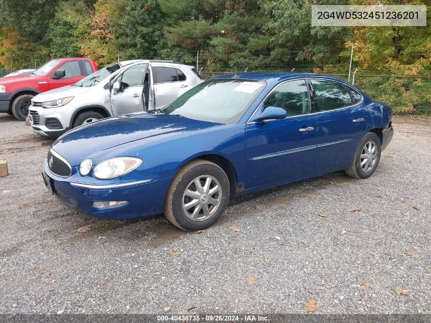 2005 Buick Lacrosse Cxl VIN: 2G4WD532451236201 Lot: 40438735