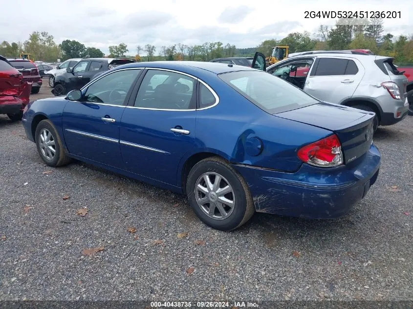 2005 Buick Lacrosse Cxl VIN: 2G4WD532451236201 Lot: 40438735