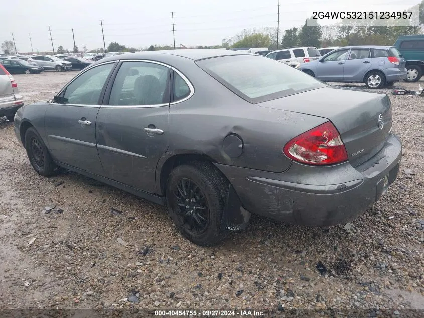 2005 Buick Lacrosse Cx VIN: 2G4WC532151234957 Lot: 40454755