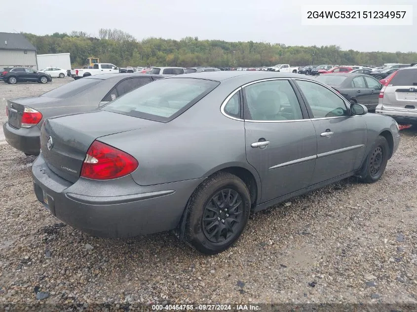 2005 Buick Lacrosse Cx VIN: 2G4WC532151234957 Lot: 40454755