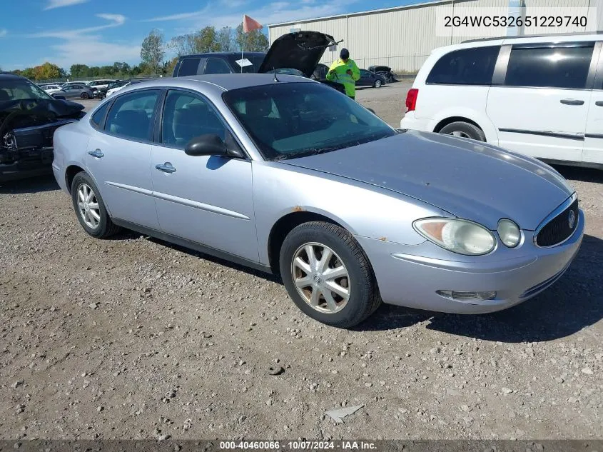 2005 Buick Lacrosse Cx VIN: 2G4WC532651229740 Lot: 40460066