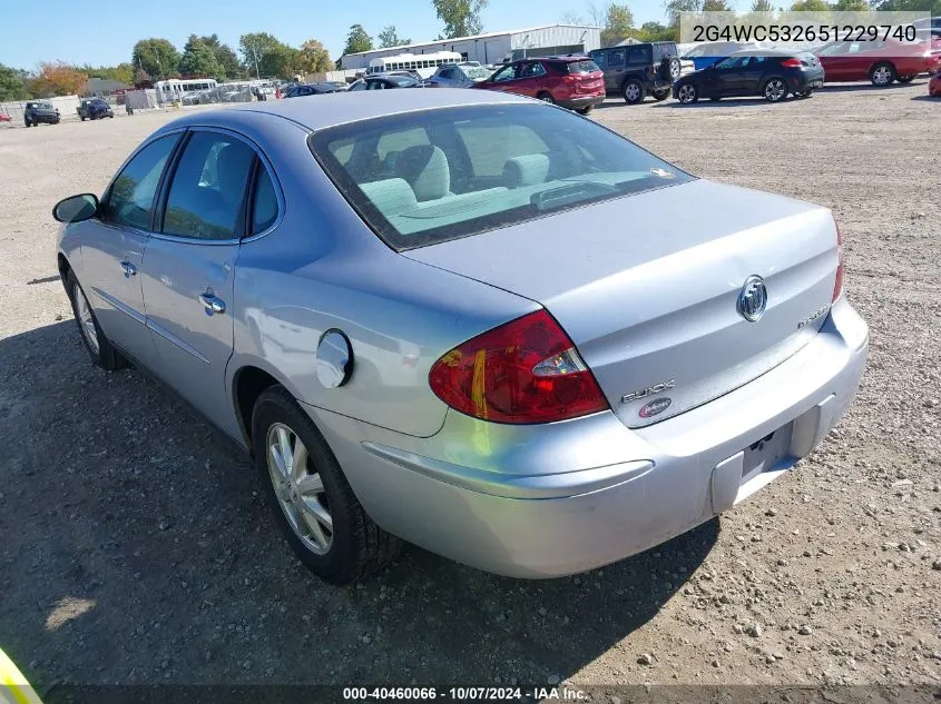 2005 Buick Lacrosse Cx VIN: 2G4WC532651229740 Lot: 40460066