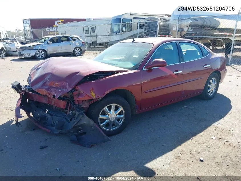 2005 Buick Lacrosse Cxl VIN: 2G4WD532651204706 Lot: 40467022