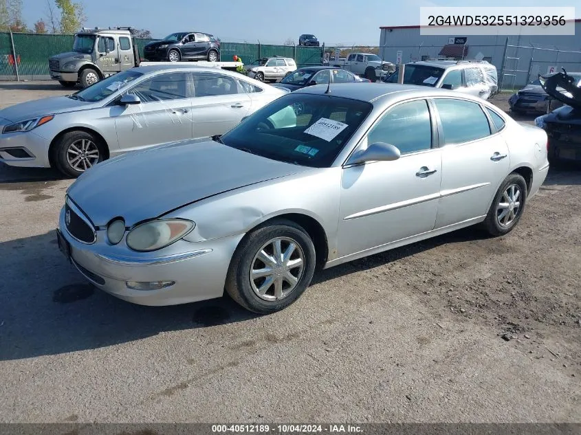 2005 Buick Lacrosse Cxl VIN: 2G4WD532551329356 Lot: 40512189