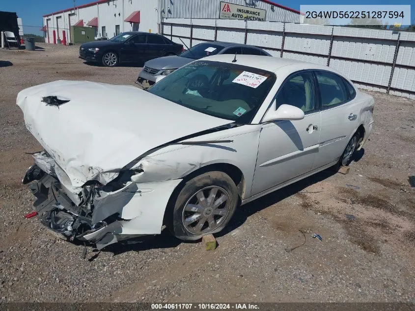 2005 Buick Lacrosse Cxl VIN: 2G4WD562251287594 Lot: 40611707