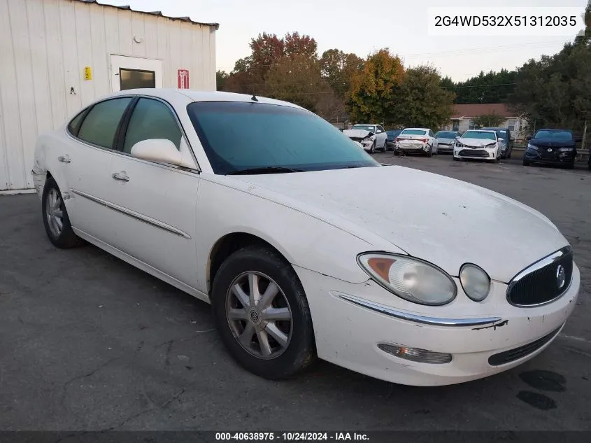 2005 Buick Lacrosse Cxl VIN: 2G4WD532X51312035 Lot: 40638975