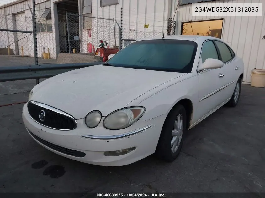 2005 Buick Lacrosse Cxl VIN: 2G4WD532X51312035 Lot: 40638975