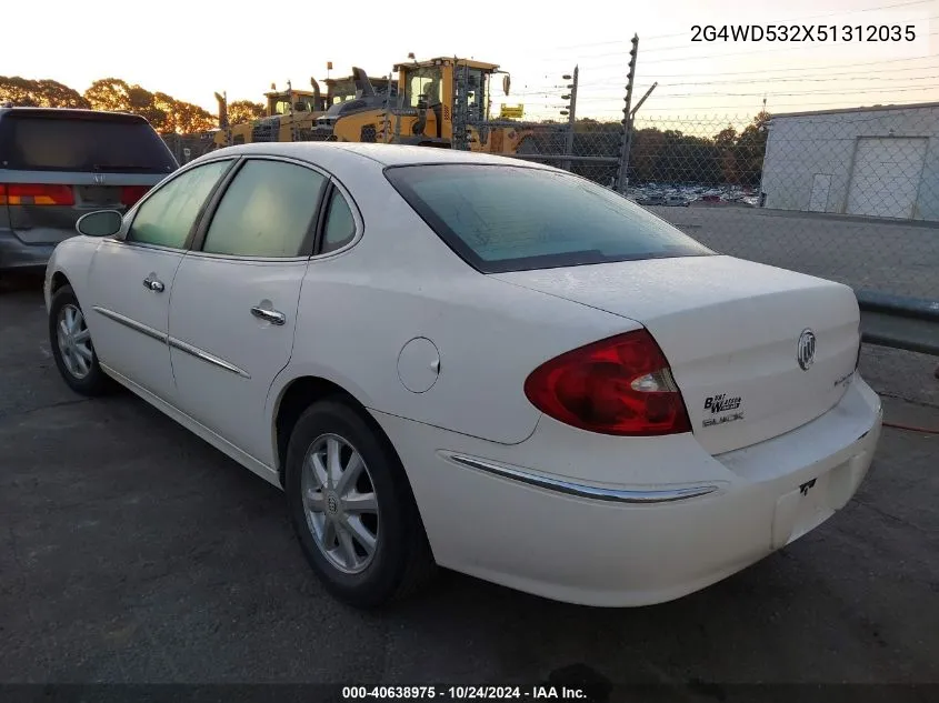 2005 Buick Lacrosse Cxl VIN: 2G4WD532X51312035 Lot: 40638975