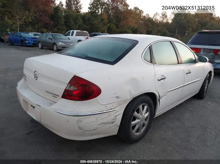 2005 Buick Lacrosse Cxl VIN: 2G4WD532X51312035 Lot: 40638975