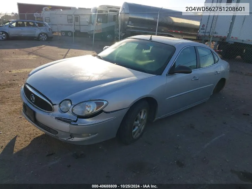 2005 Buick Lacrosse Cxl VIN: 2G4WD562751208601 Lot: 40688809