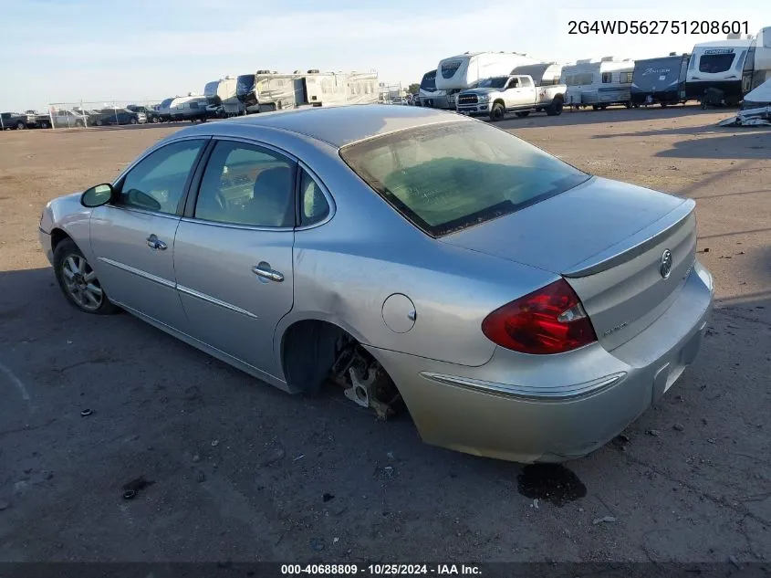 2005 Buick Lacrosse Cxl VIN: 2G4WD562751208601 Lot: 40688809