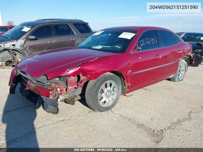 2005 Buick Lacrosse Cxl VIN: 2G4WD562151251590 Lot: 40717545