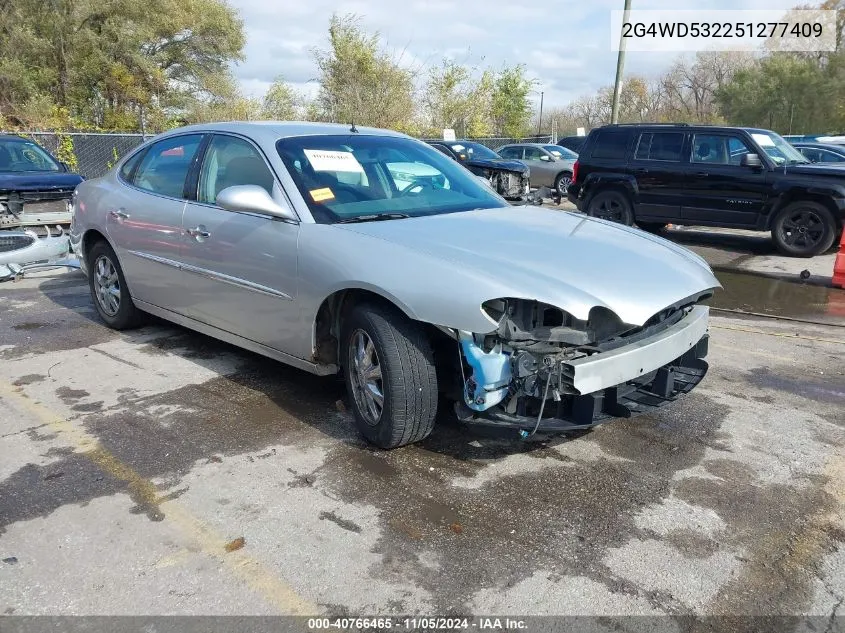 2005 Buick Lacrosse Cxl VIN: 2G4WD532251277409 Lot: 40766465