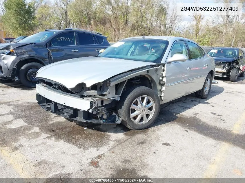 2005 Buick Lacrosse Cxl VIN: 2G4WD532251277409 Lot: 40766465