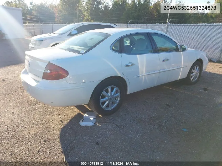 2005 Buick Lacrosse Cx VIN: 2G4WC532651324878 Lot: 40793912