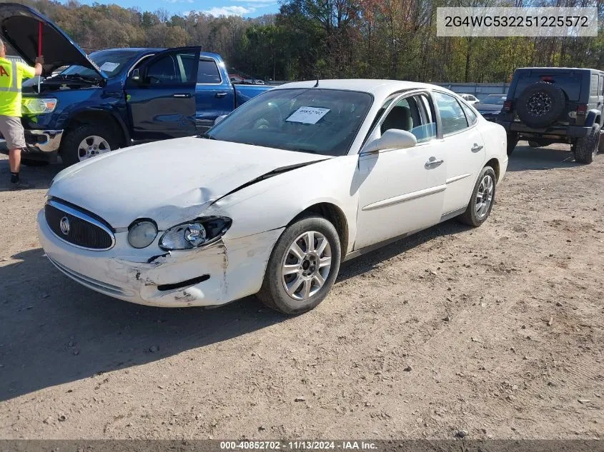 2005 Buick Lacrosse Cx VIN: 2G4WC532251225572 Lot: 40852702